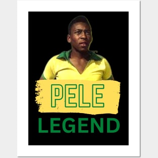 Pele Football Legend Soccer Star Apparel Posters and Art